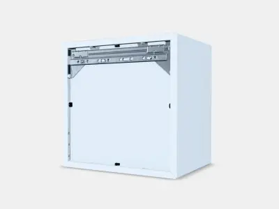 EKET Wall cabinet with glass door Low-poly 3D model