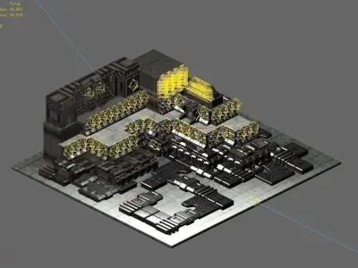 Future World - Residential Area 09 3D model