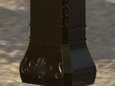 Divit door handle Low-poly 3D model