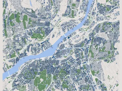 Gothenburg City Sweden 3D model