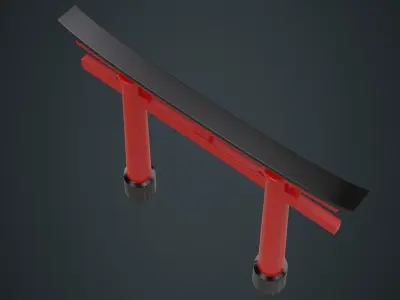 Torii Gate 1A Low-poly 3D model