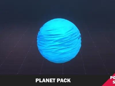 Planet Pack Low-poly 3D model