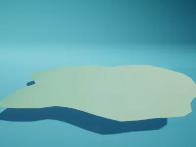 Ground Large Flat Free low-poly 3D model