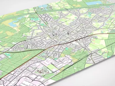 Cityscape Lommel Belgium 3D model