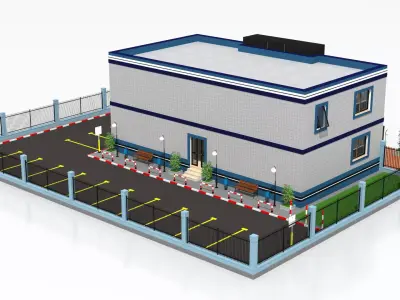 Police Station 3D model