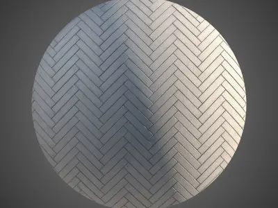 8K Large Area Pavement Herringbone Concrete 01 - 3 Variations Texture