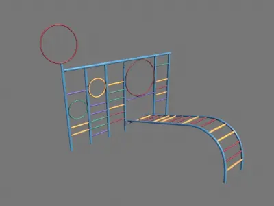 Old Wall Climber Low-poly 3D model