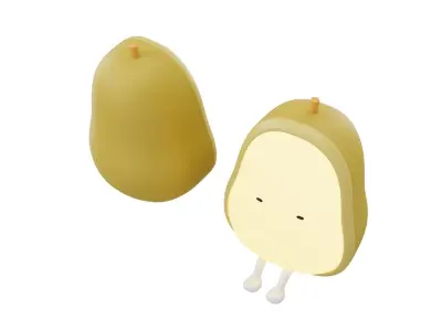 Pear Night Lamp  3D model