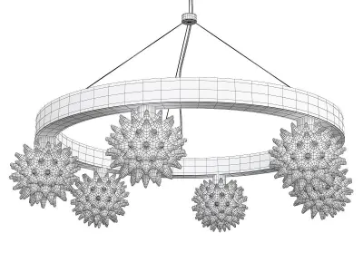 SFORZINDA CHANDELIER 6 LIGHTS Low-poly 3D model