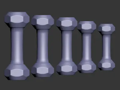  Gym Equipment 3D model