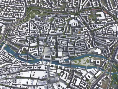 Nuremberg Low-poly 3D model