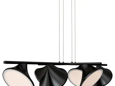 Chandelier G61264-6MBK Gerhort 3D model