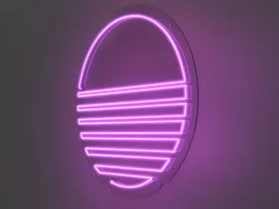 Sunset 2 - Neon Sign 3D model