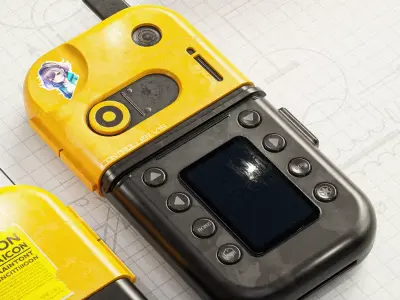 Sci-Fi Controller V19 PBR Low-poly 3D model