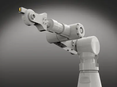 Robotic arm machine 3D model