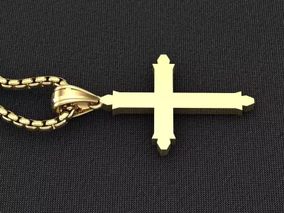 Cross Light Gold 3CP060 3DM STL 3D model