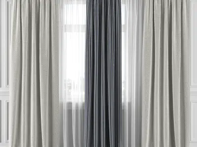 Curtain Set 295C 3D model