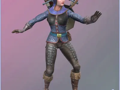 Eva Adventurer Light Version Low-poly 3D model