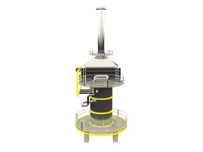 Oil And Gas Refinery Unit m2 3D model