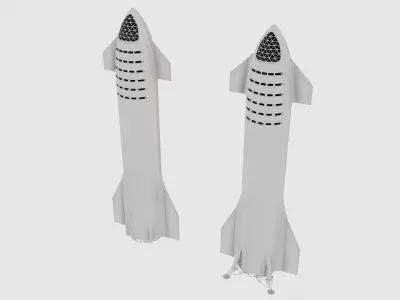 Space X Starship 3D model
