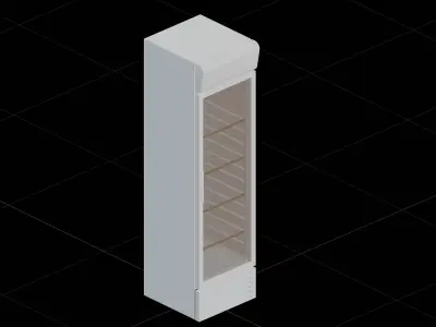 Large Showcase Display Cooler  3D model