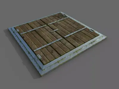 Trap Pitfall Low-poly 3D model