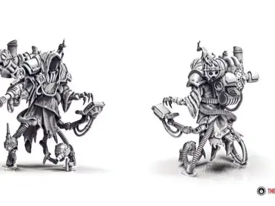 Dark Techno - Archaeopriest 3D print model