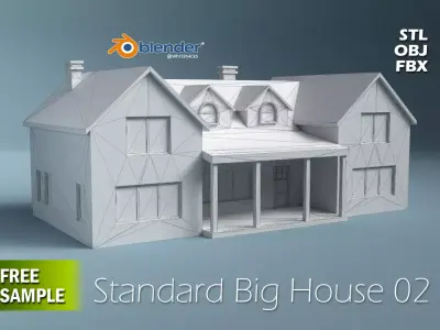 Standard Big House 02 Free 3D print model