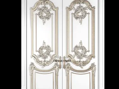 classical soft door 3D model