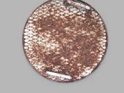 Sewer Grate 04 3D model