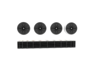 Maya Numerals 9 v1 001 Low-poly 3D model