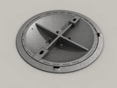 cast iron hatch 5 3D model