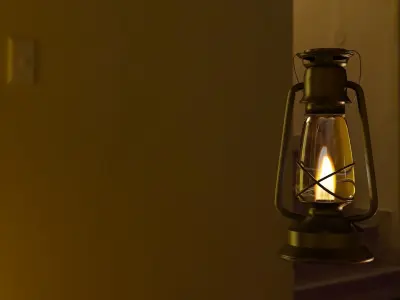 oil lamps 3D model