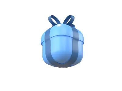 Giftbox v1 004 Low-poly 3D model