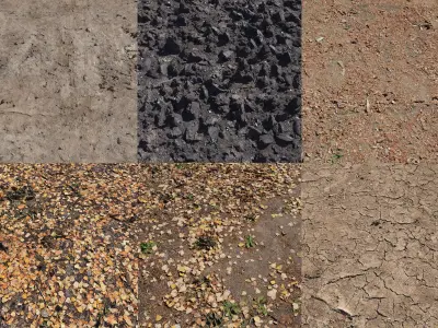 Ultra realistic Ground  3D Model Pack