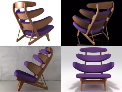 Pyramide chair 3D model