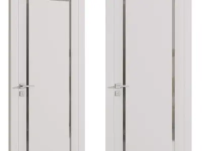 Interior door 16 Low-poly 3D model