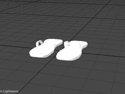 Selipar - malay slipper 3D model
