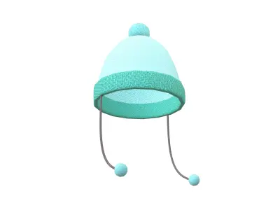 Winter Hat V1 002 Low-poly 3D model