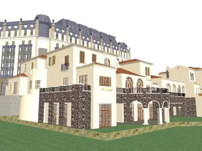 vacation spot-Resort-Fashion Leisure Hotel-0194 3D model