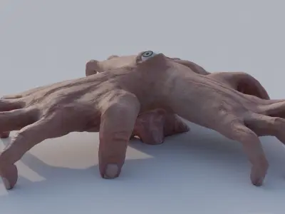 Grotesque Hand Monster 3D model