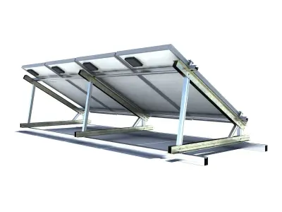 Solar Panels 3 Types 3D model