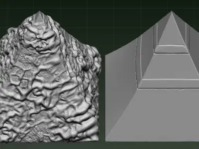 pyramid two pyramids Free 3D model