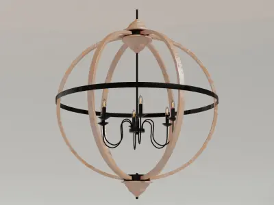 Pendant light candle holder  3D model