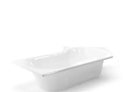 White Modern Bathtub 3D model
