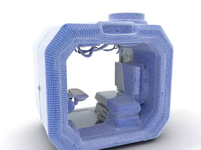 Futuristic SciFi Pod model pack Low-poly 3D model