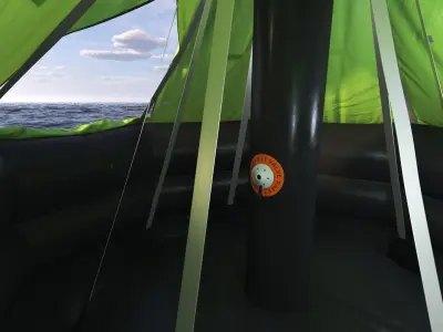  Air-Filled Life Raft 