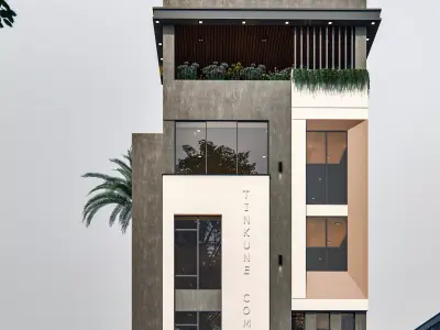 Modern Commercial Office Building 3D model