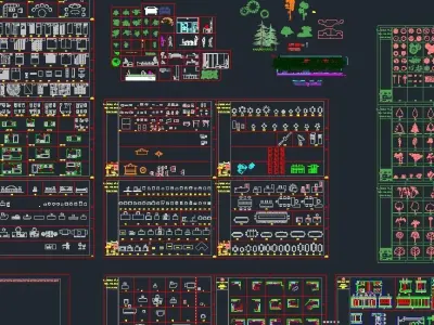 AutoCAD Full Furniture for various projects 3D model