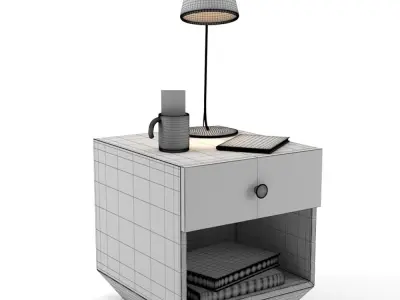 Bedside and table lamp 3D model